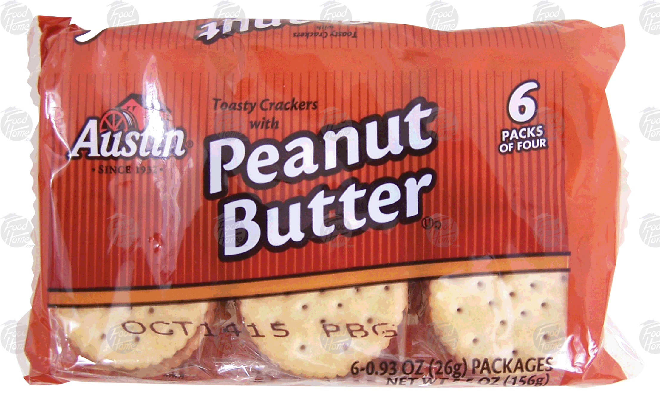 Austin  tasty crackers with peanut butter, 6 packs of four Full-Size Picture